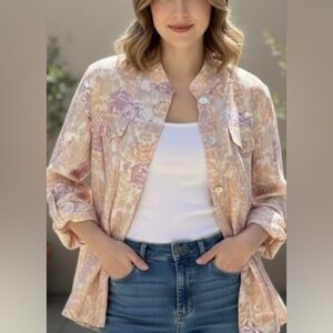 Ruby Rd Top/Pastal colors Jacket size 16W